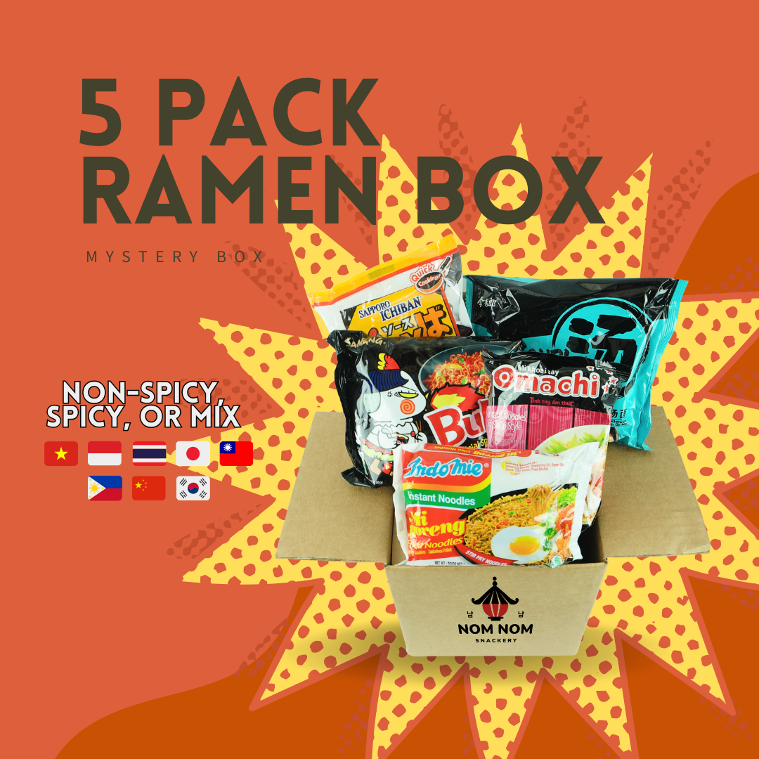 Mystery Ramen Starter Box – Authentic Asian Instant Noodles Sampler (5 Packs)