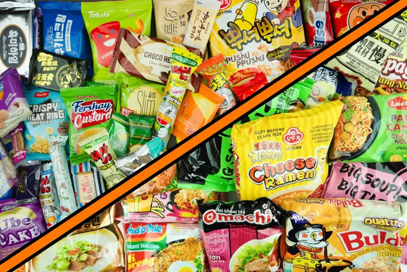 Asian Snack + Ramen Box – Instant Noodles & Snack Sampler