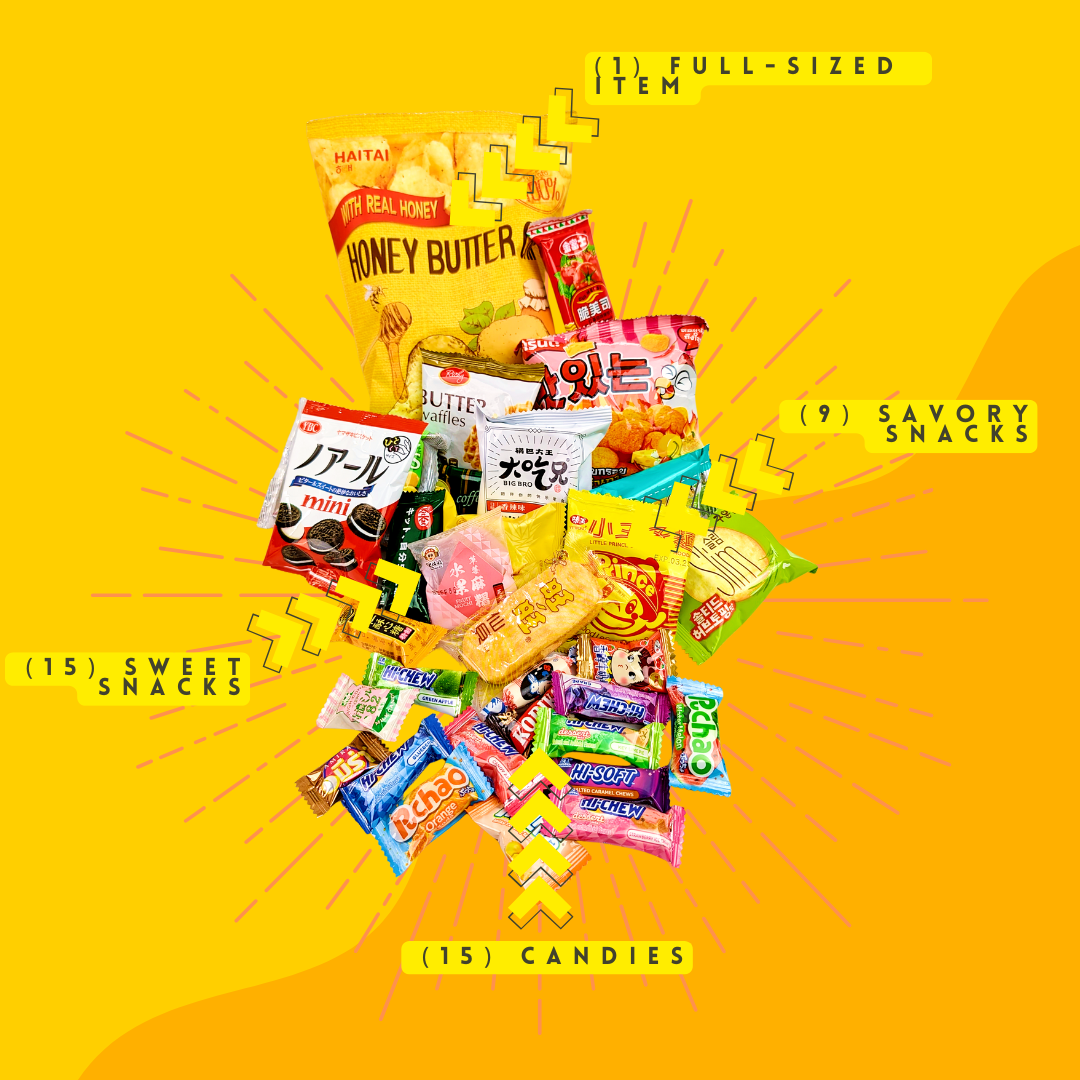 Feast Box Mystery Asian Snack Haul – Sweet, Savory & Candy Variety Pack