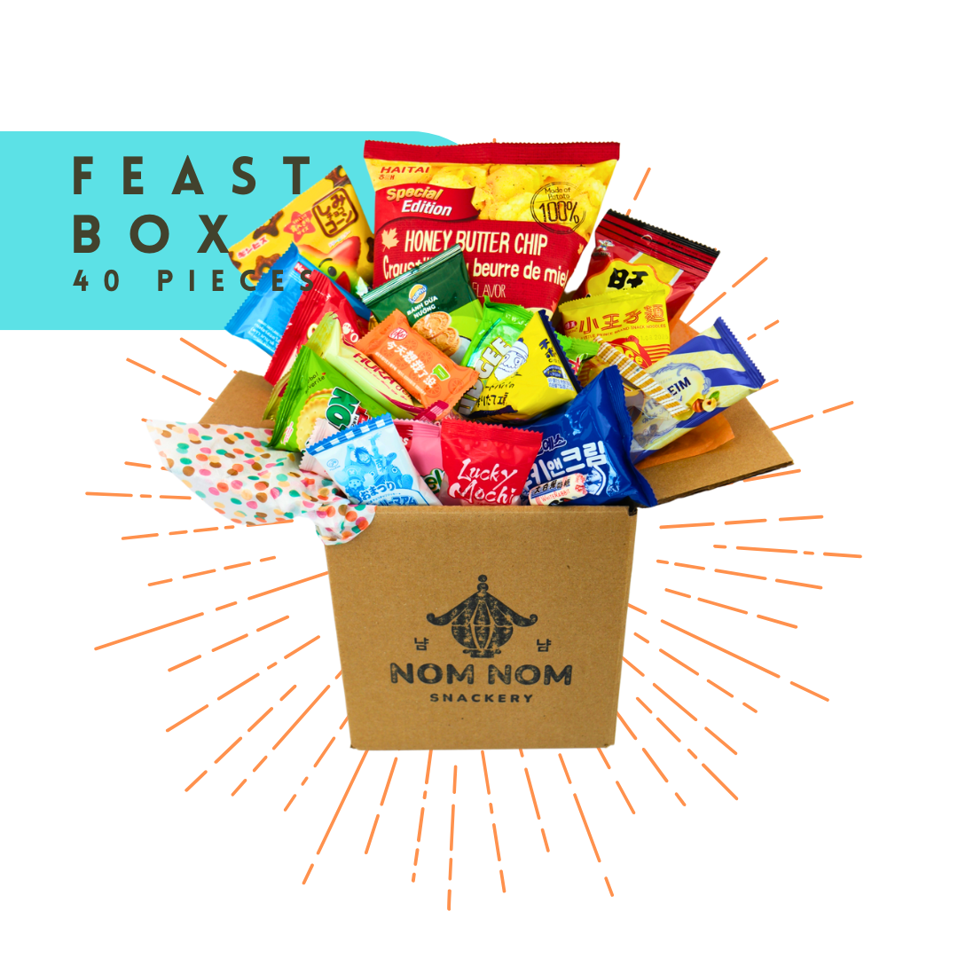 Feast Box Mystery Asian Snack Haul – Sweet, Savory & Candy Variety Pack